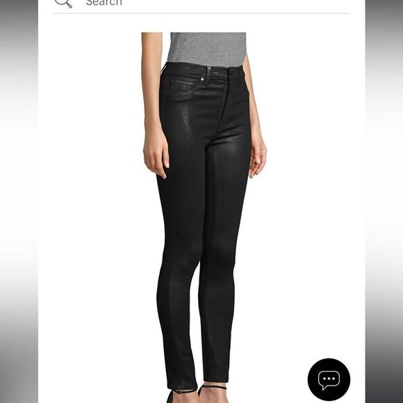 Hudson Glittery jeans Barbara Coated and skinny jeans sz 28 - Picture 7 of 12